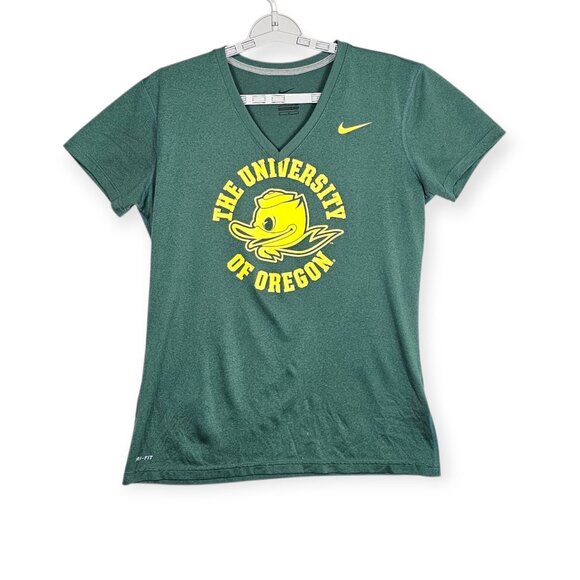 Nike Dri-FIT University of Oregon T-Shirt - Women's Medium Green - Picture 1 of 8